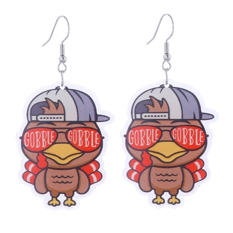 1 Pair Cute Funny Streetwear Geometric Arylic Copper Earrings