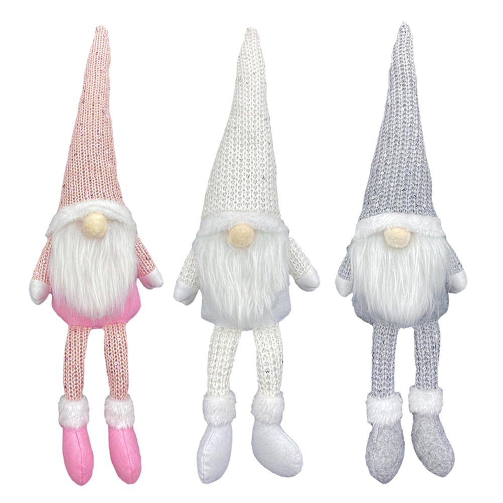 

Nordic Style Christmas Faceless Doll Ornament Home Office Desk Decorations, White, 501 Original