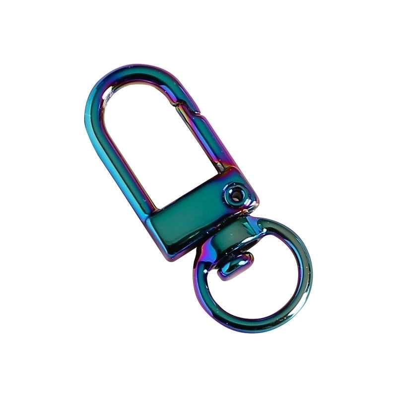 UV Colorful Metal Door Buckle Buckle Schoolbag Hanging Keychain DIY Handmade Jewelry Accessories Beaded Mobile Phone Chain Material