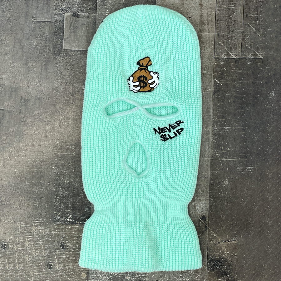 Street style trend design printed knitted mask hat
