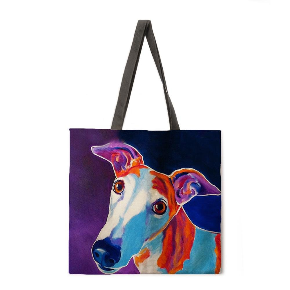 【Limited Stock Sale】Dog Linen Tote Bag