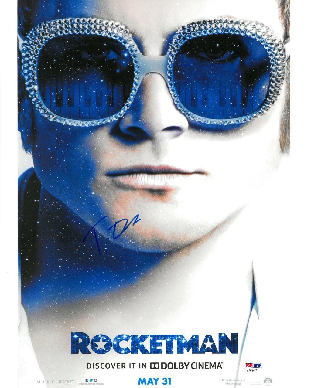 Taron Egerton Signed Rocketman Authentic Autographed 11x14 Photo Poster painting PSA/DNA#AF62471