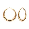 Ring Simple Geometric Mirror Metal Earrings