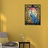 Diamond Painting-DIY Full Round Drill Stained Glass Peacock