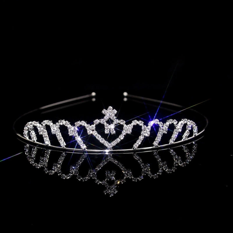 Women’s Elegant Glam Bridal Crown Metal Plating Inlay Artificial Pearls Rhinestones Crown