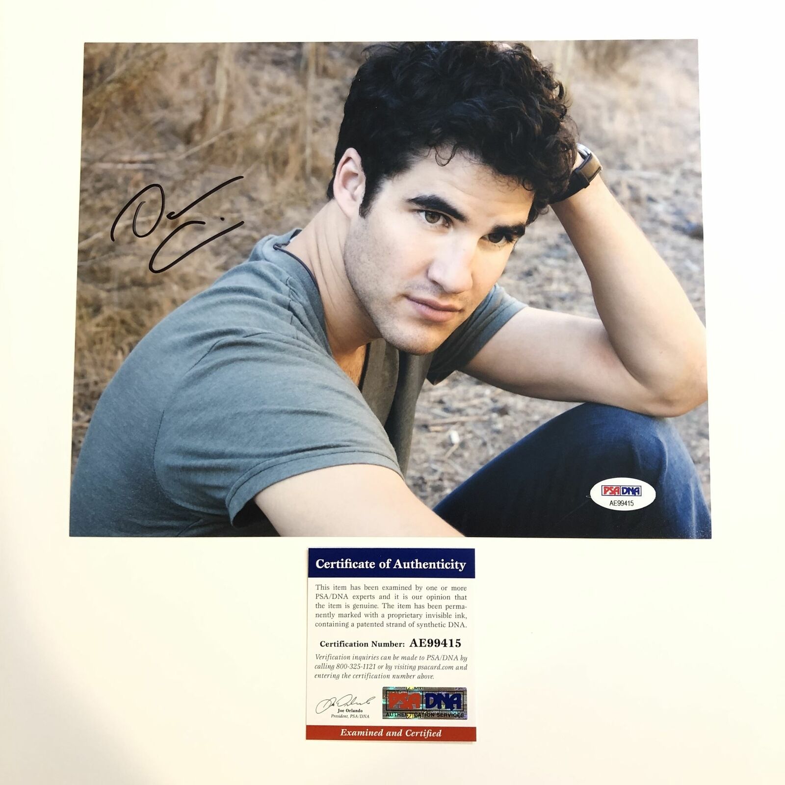 Darren Criss signed 8x10 Photo Poster painting American Crime Story PSA/DNA Autographed Glee