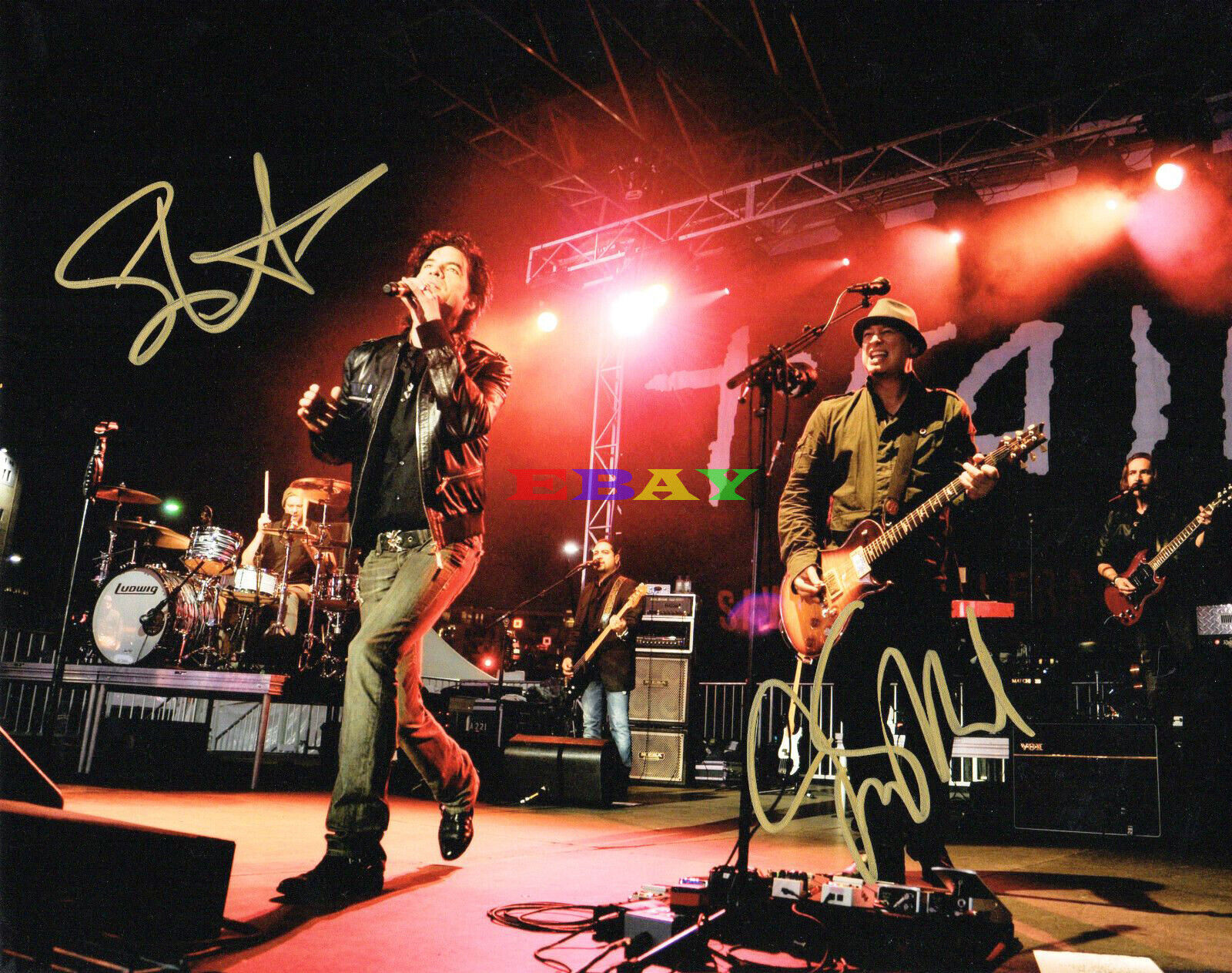 Train Band Autographed signed 8x10 Photo Poster painting Reprint