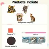 4PCS 2D/Flat Acrylic DIY Diamond Art Fridge Magnet Kit Bengal Cat Design DIY Art Fridge Magnet Refrigerator Sticker Magnetic Diamond Art Decor Refrigerator Mailbox Home Decoration DIY Crafts