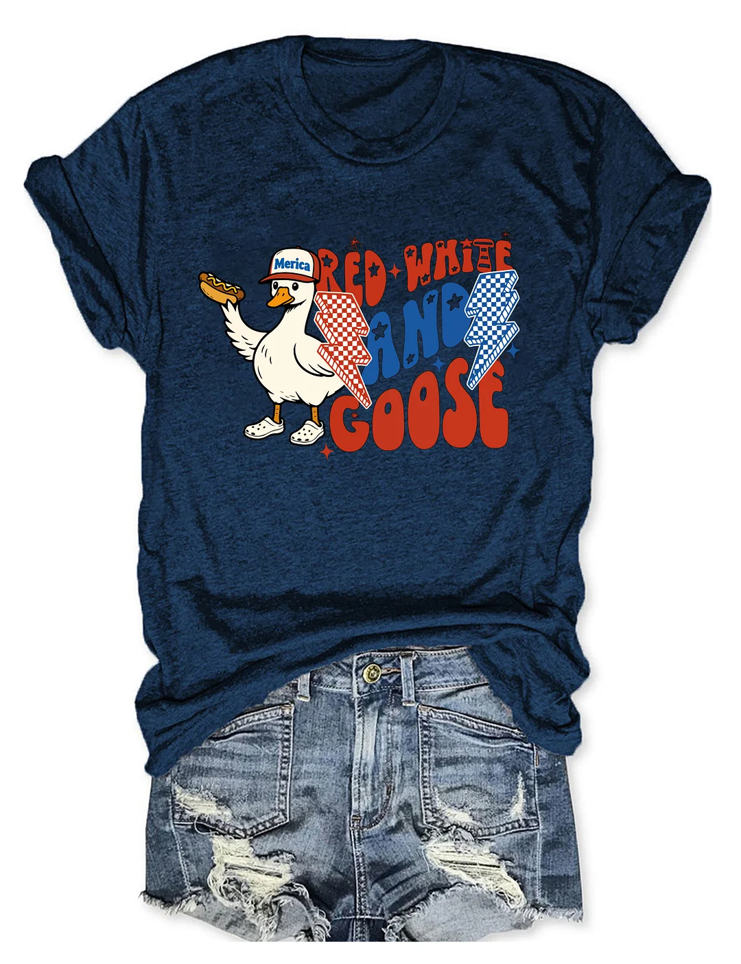 Red White And Goose T-shirt
