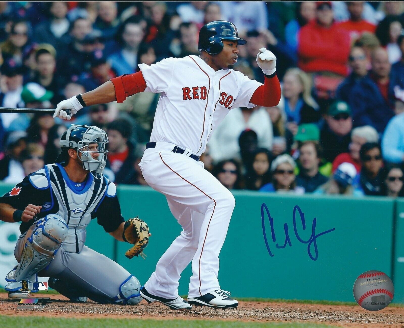 Autographed CARL CRAWFORD Boston Red Sox 8x10 Photo Poster painting- COA