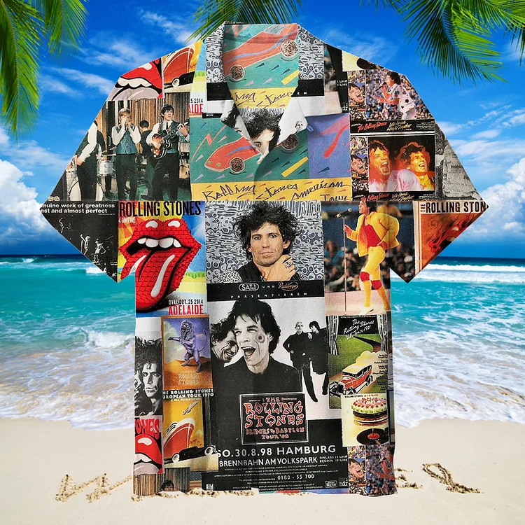 The Rolling Stones|Unisex Hawaiian Shirt