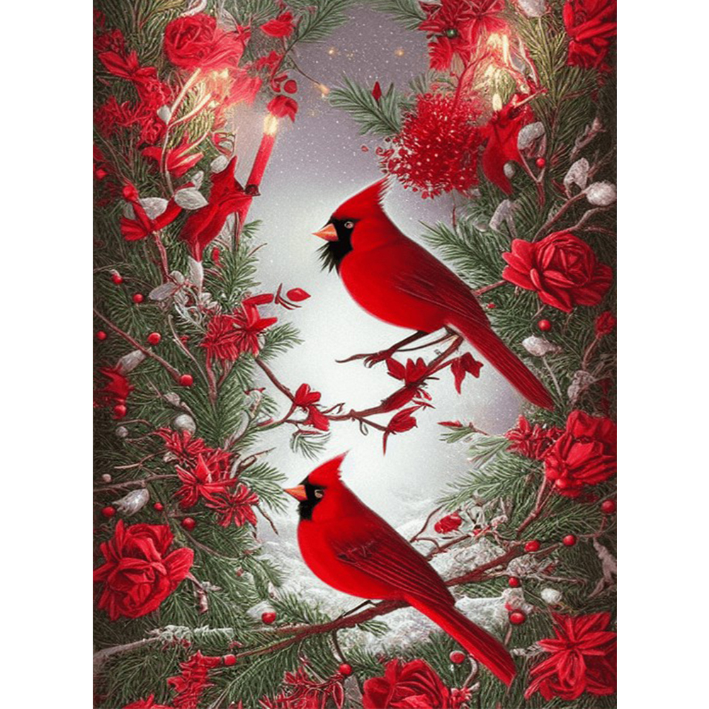 Diamond Painting - Full Round - Cardinal Bird