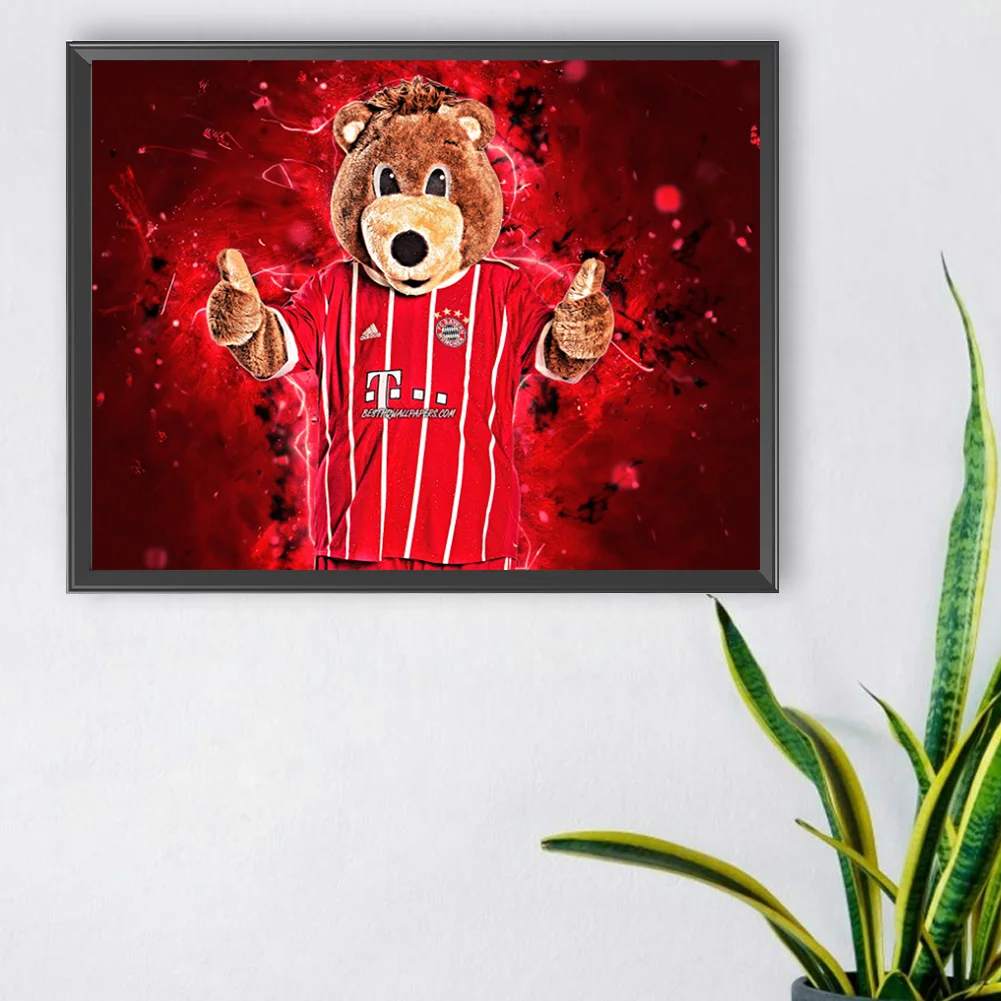 Full Round Diamond Painting 40*30cm - Bernie The Bear