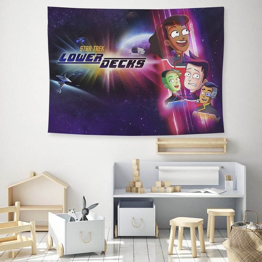 Star Trek Lower Decks Tapestry Wall Hanging Background Tapestry Home Decoration
