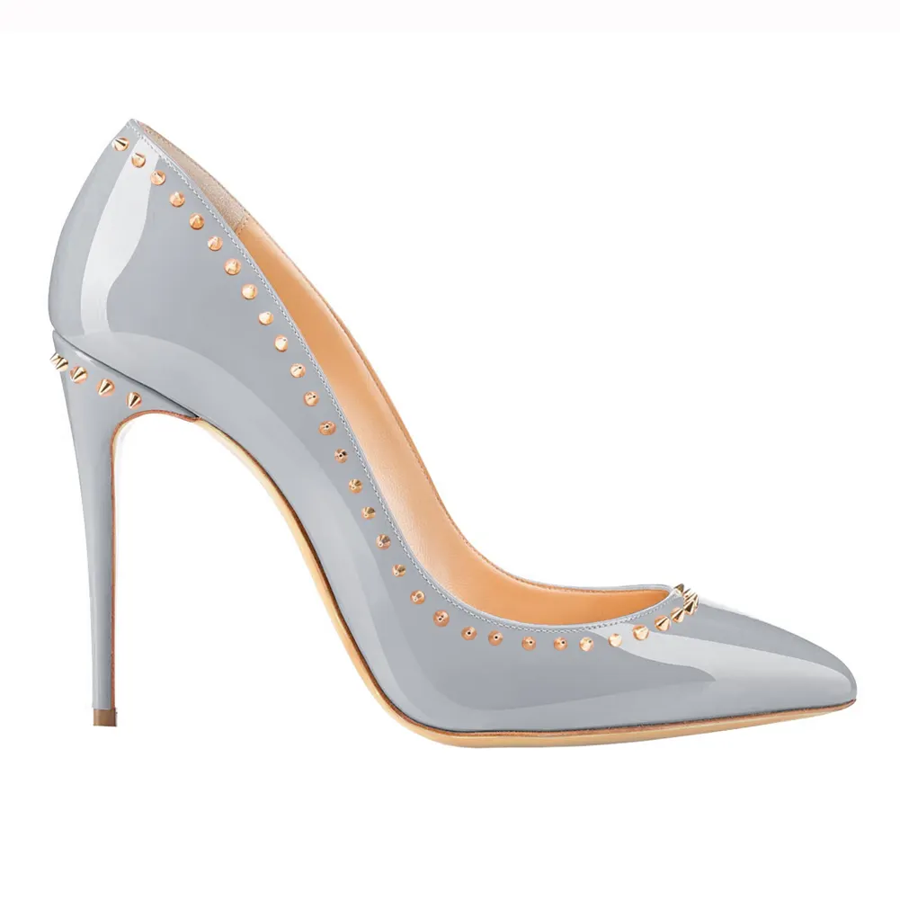 3.94'' Women's High Heels Pumps Party Stiletto Patent-vocosishoes