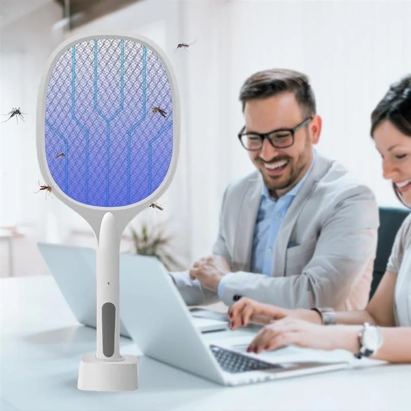 2 In 1 Led Electric Mosquito Swatter : Enjoy A Quiet, Mosquito-free Summer