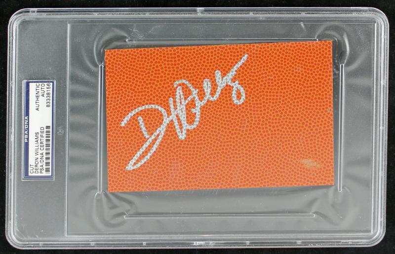 Nets Deron Williams Authentic Signed 4X6 Cut Autographed PSA/DNA Slabbed