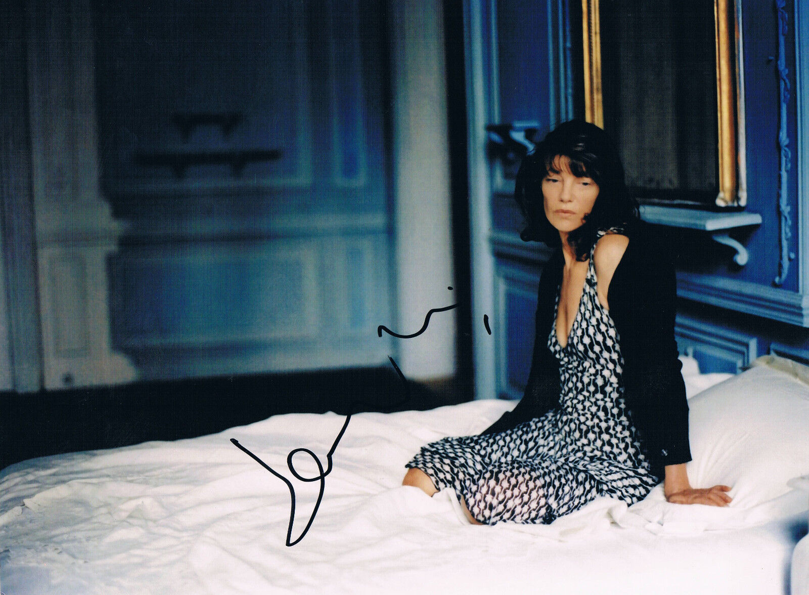 Jane Birkin genuine autograph Photo Poster painting 8x12