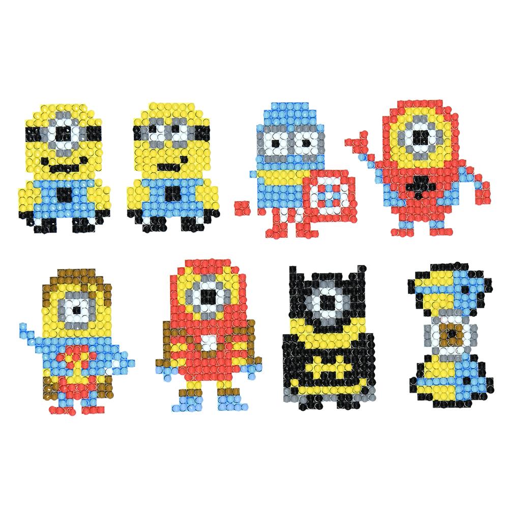 

8pcs Minions- 5D DIY Craft-Sticker, 501 Original