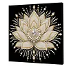 (30x30cm)DIY Lotus Flower Pearl Painting Kit With Inner Frame Home Decor