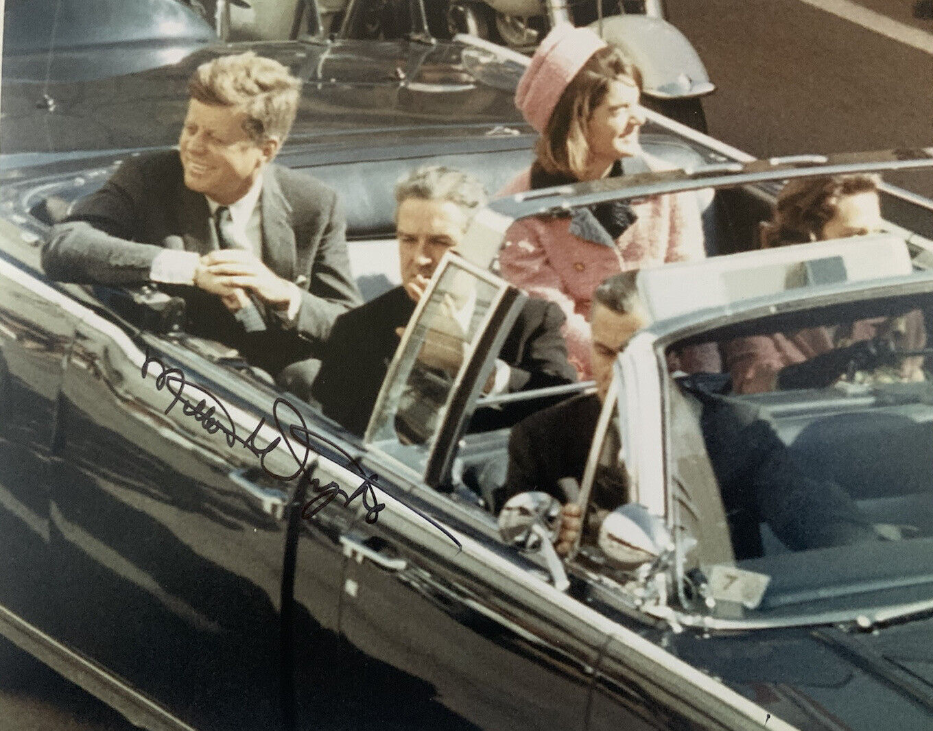 MILTON T WRIGHT HAND SIGNED 8x10 Photo Poster painting JFK ASSASSINATION RARE AUTHENTIC COA