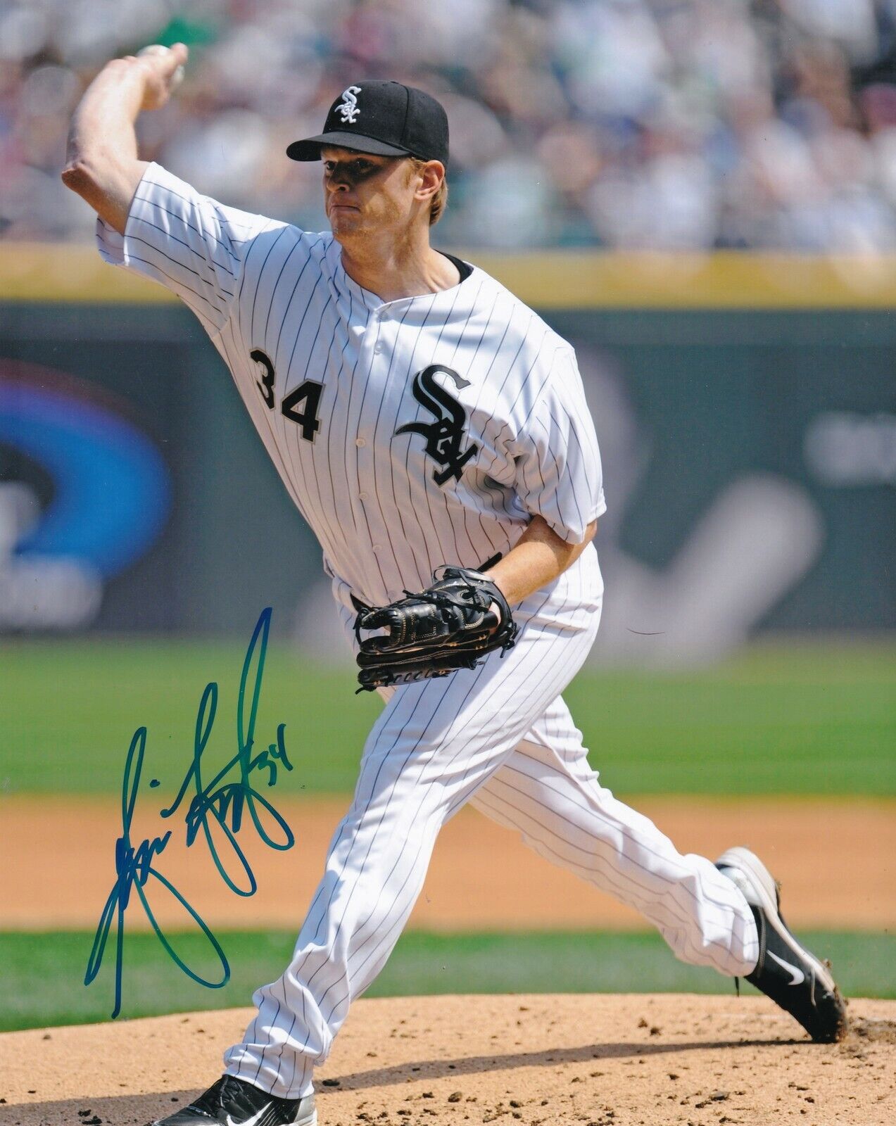 GAVIN FLOYD CHICAGO WHITE SOX ACTION SIGNED 8x10