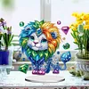 DIY Lion Acrylic Diamond Painting Desktop Ornaments