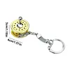 1pc Alloy Fishing Reel Drum Pendant Keychain Fishing Wheel Pendant Angler Gift