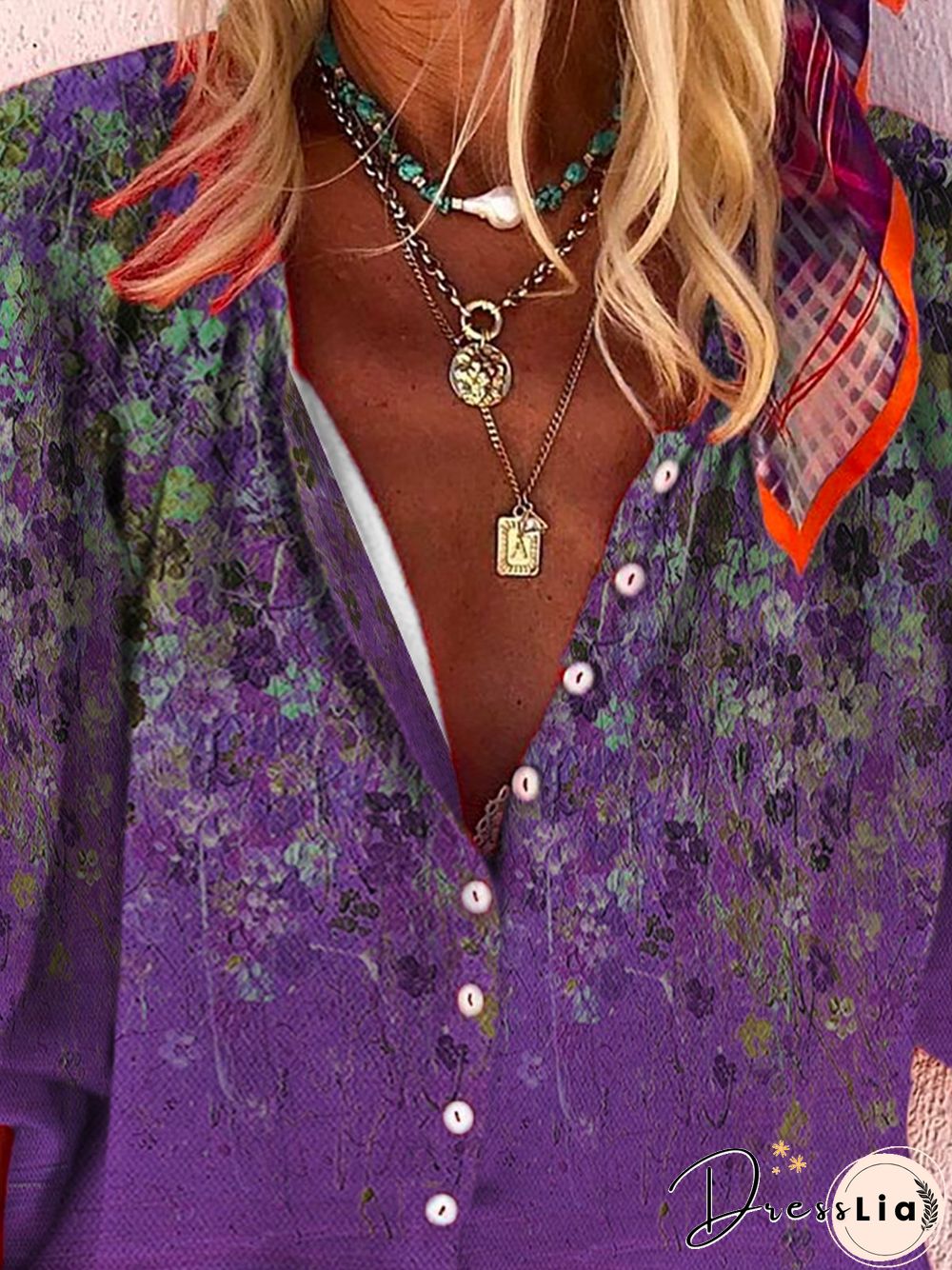 Women Summer Vintage Daytime Printed Shirts