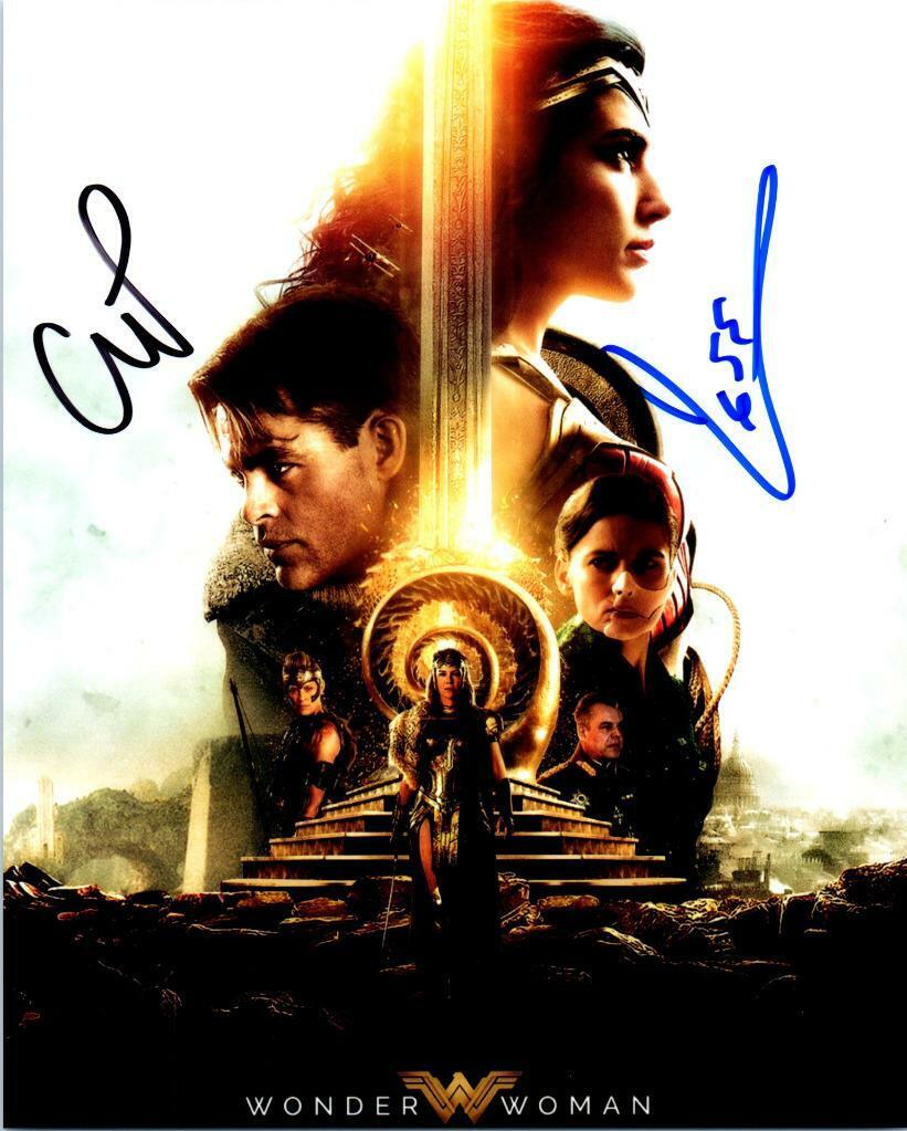 Chris Pine Gal Gadot autographed 8x10 Picture Photo Poster painting signed Pic with COA