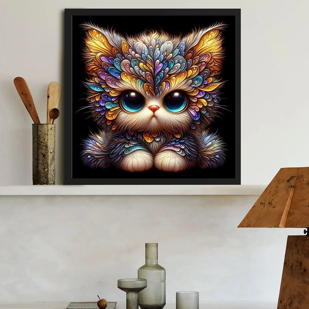 Diamond Painting - Full Round Drill - Cat(Canvas|30*30cm)