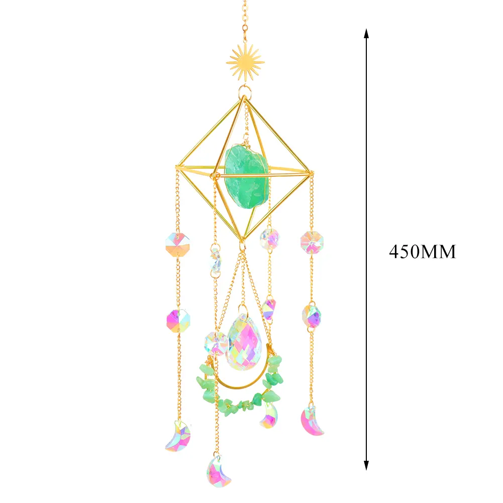 K9 Crystal Light Catchers Wind Chime Sunlight Trapping Windchimes Jewelry
