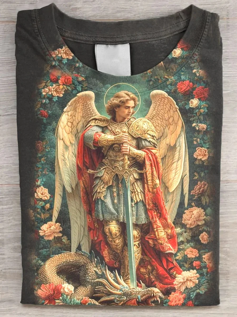 Eagerlys  Vintage Fancy Rider Art Print T-shirt Eagerlys