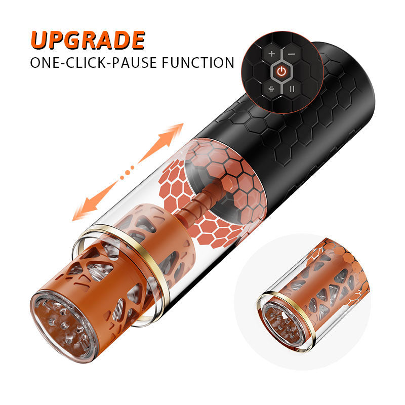 Master Upgraded 6-telescoping Rotating Masturbation Cup