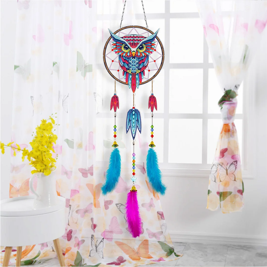 DIY Diamond Painting Dream Catcher Wind Chime