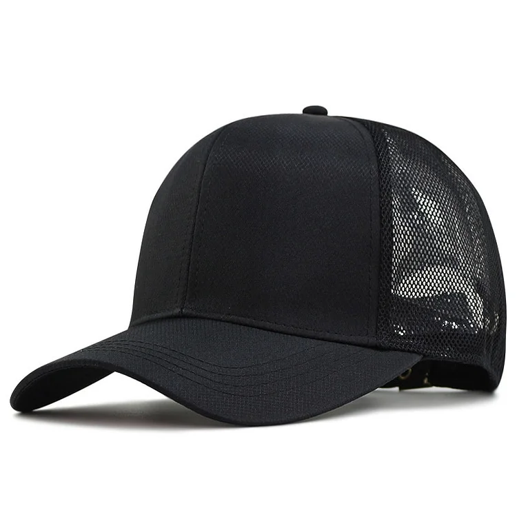 62-68cm Big Head Man Plus Size Baseball Cap Men Summer Thin Polyester Mesh Sun Hat Male Snapback Hats