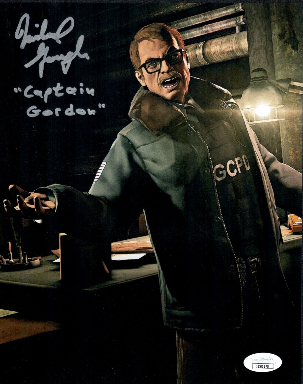 MICHAEL GOUGH Signed ARKHAM ORIGIN 8x10 Gordon Photo Poster painting In Person Autograph JSA COA