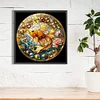 Diamond Painting -DIY Full Square Drill Stained Glass Gold Goldfish(45*45CM)