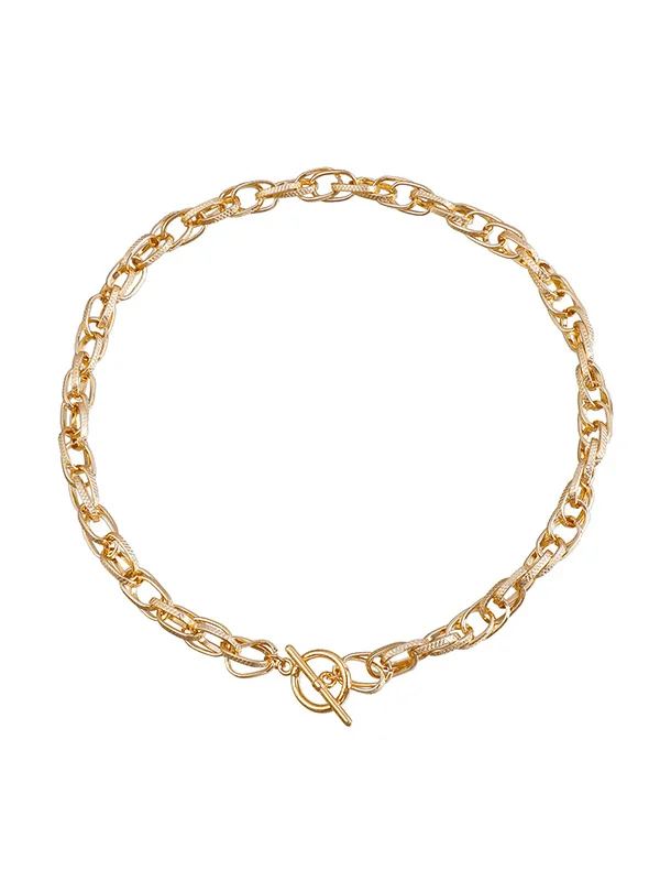 Chains Hollow Solid Color Necklaces Accessories Dainty Necklace