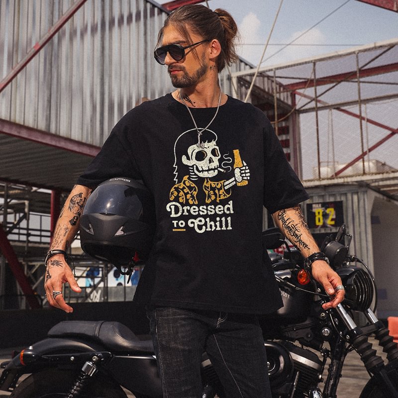 UPRANDY Dressed To Chill Printed Casual Men's T-shirt -  UPRANDY