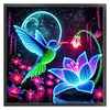 Luminous Lotus Hummingbird-11CT Stamped Cross Stitch 40*40cm/15.75*15.75in