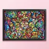 (Big Size) Cartoon Family - 11CT Stamped Cross Stitch 90*64cm/35.43*25.2in(glass painting cross stitch) tapestrymarket