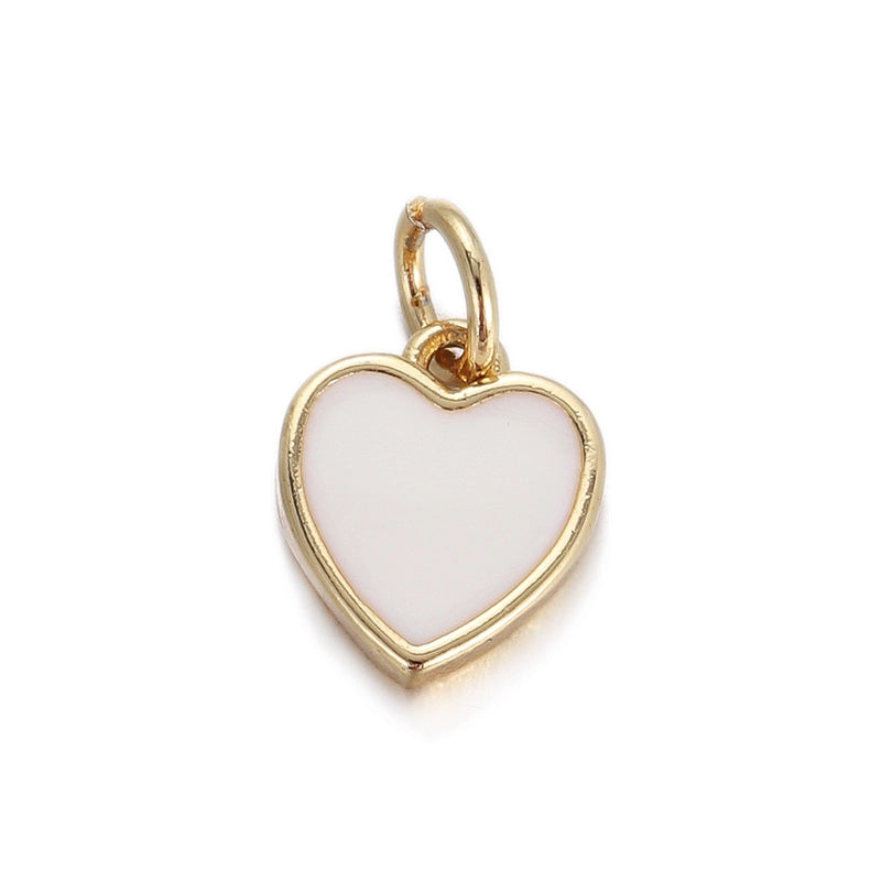 1 Piece 15*13mm Copper Letter Heart Shape Pendant Chain Jewelry Accessories