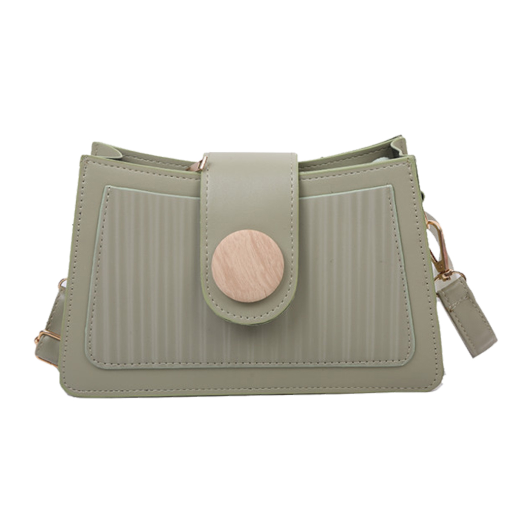 

Fashion Women PU Crossbody Bags Solid Round Buckle Shoulder Pouch -Green, 501 Original