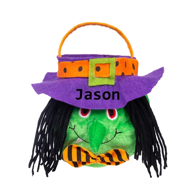Personalized Halloween Tote Bags with Name Halloween Party Supplies Halloween Trick or Treat Candy Bags for Kids