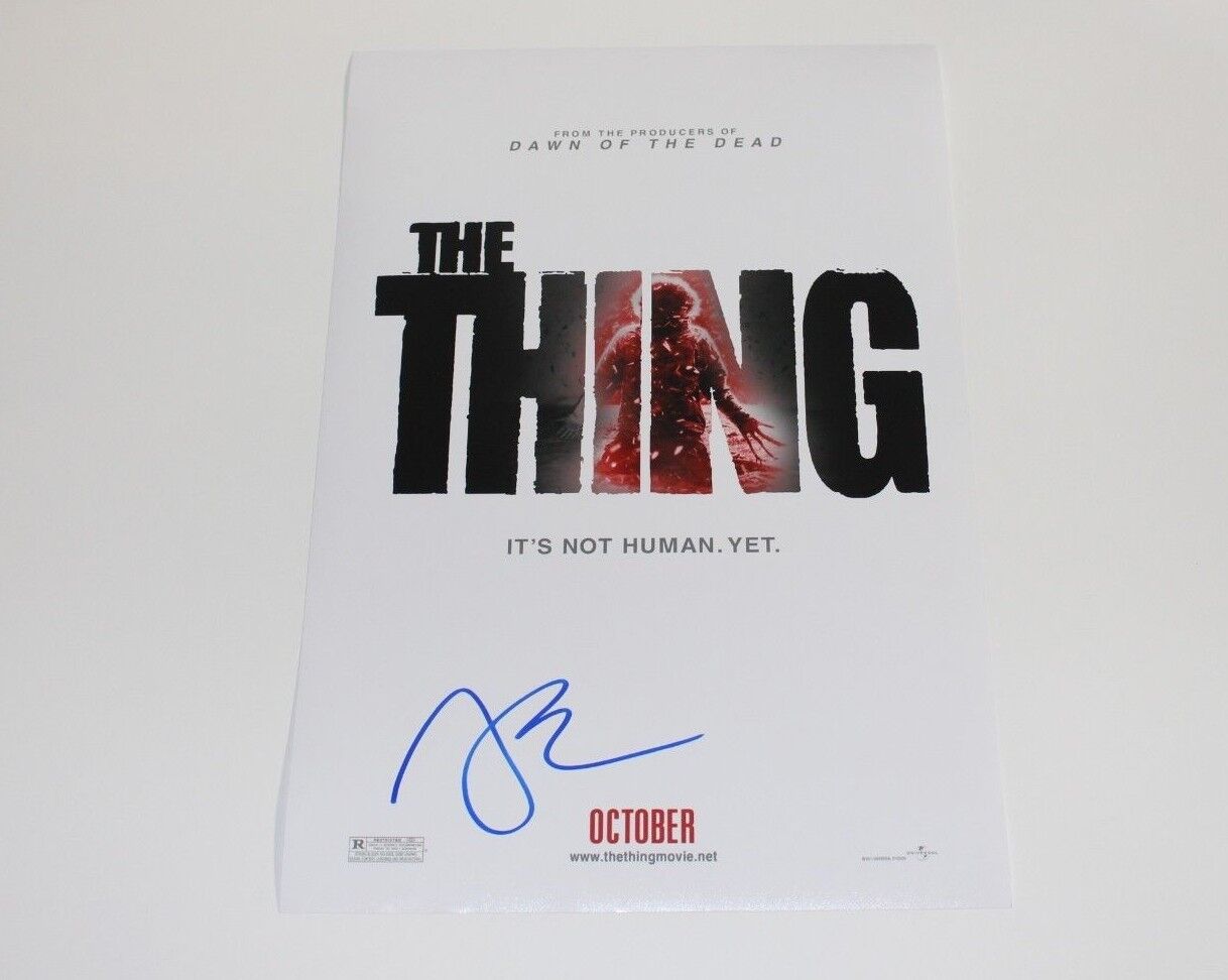 ACTOR JOEL EDGERTON SIGNED 'THE THING' 12x18 INCH MOVIE POSTER Photo Poster painting A w/COA