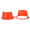 2Pcs 6.5Inch Car Audio Refit Speaker Waterproof Cover Red Car Audio Speaker Ring