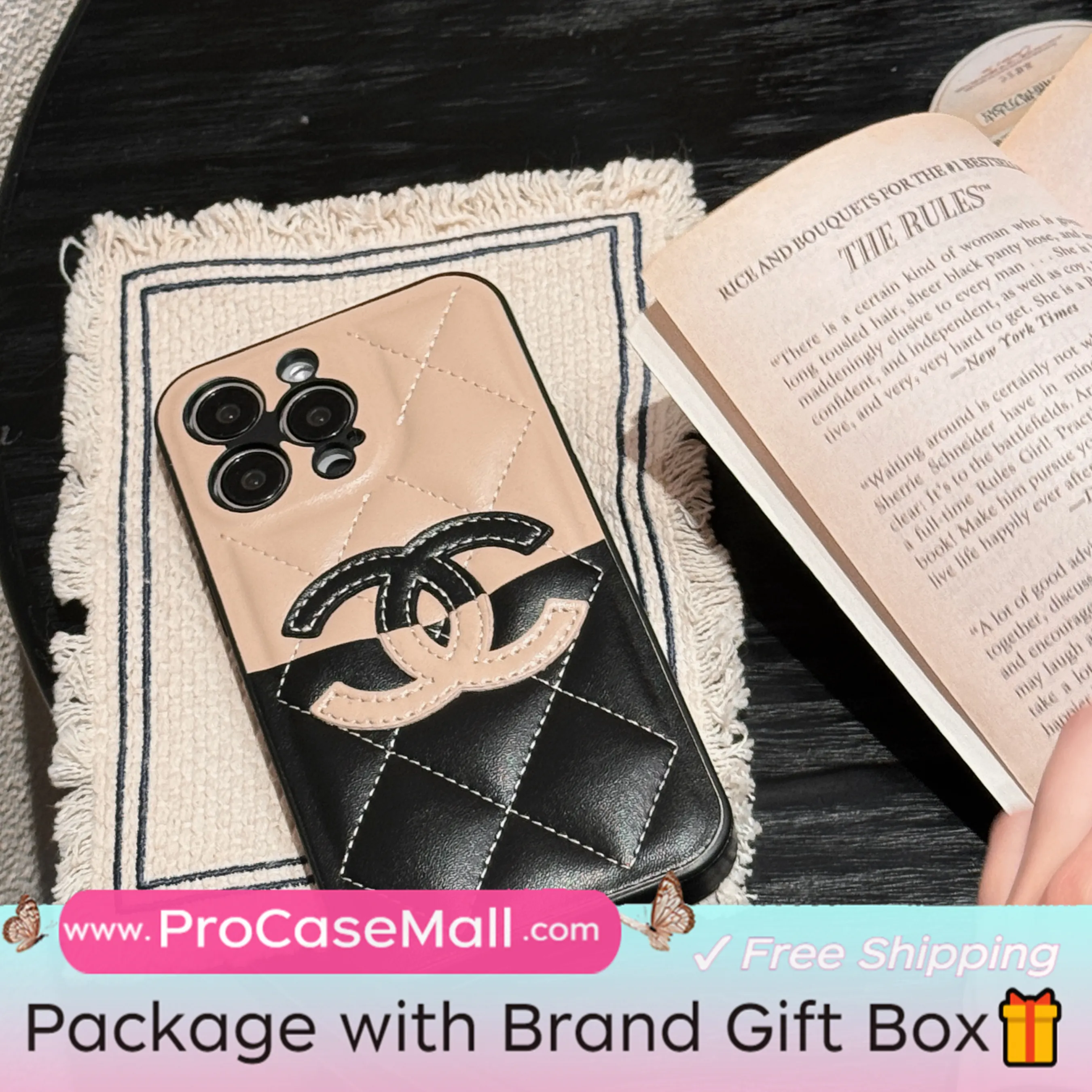 Premium Chanel Leather Apple iPhone Fashion Case