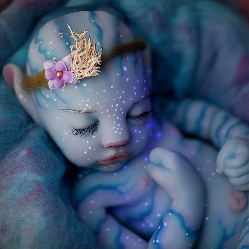 12'' Realistic Reborn Afra Avatar Handmade Fantasy Baby Doll-Realistic Reborn Kids Gift Doll -Creativegiftss® - [product_tag] Creativegiftss.com