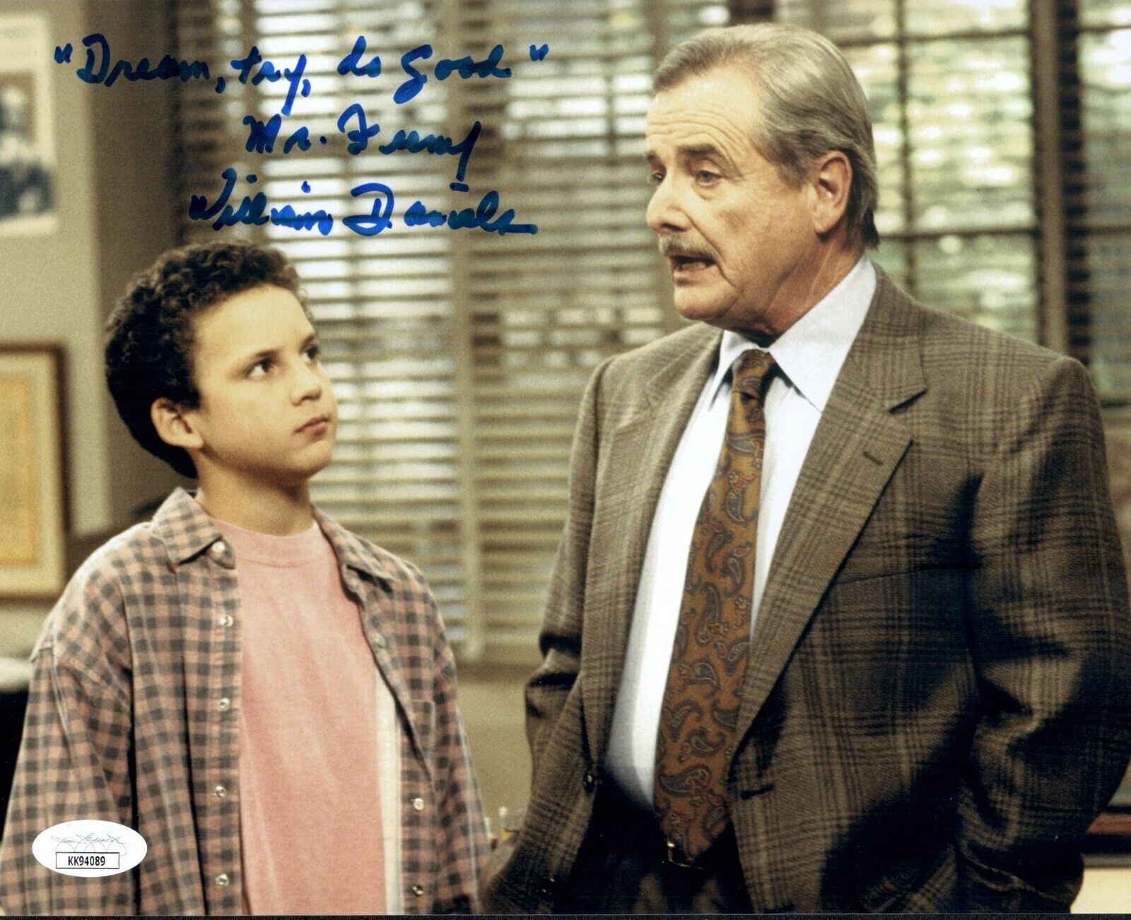 William Daniels Signed 8x10 BOY MEETS WORLD FEENY Photo Poster painting Autograph JSA COA Cert